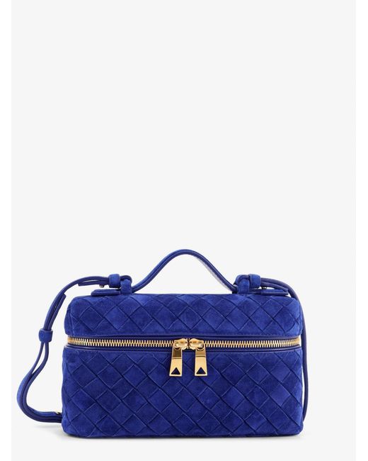 Bottega Veneta Blue Bang Bang Suedevanity Case