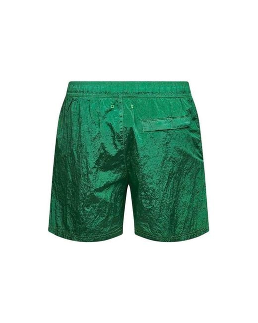 Stone Island Green Swimwear Shorts for men