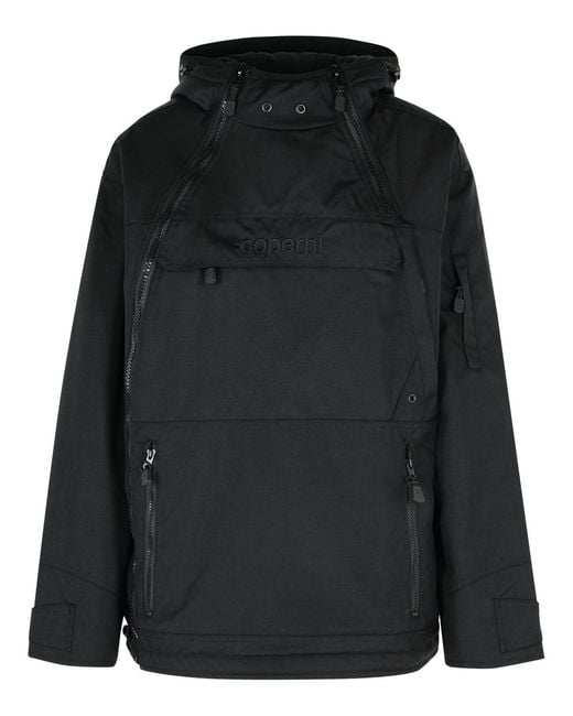 Coperni Black Asymmetric' Polyamide Jacket