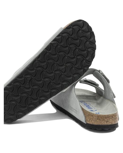 Birkenstock White "Arizona" Low Sandals
