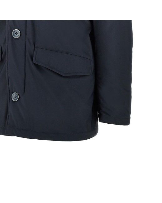 Herno Blue Sub-Zero Stretch Nylon Down Jacket for men