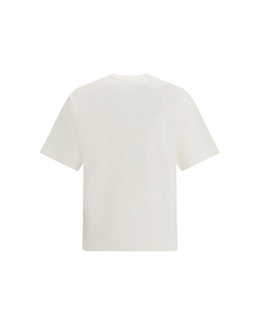 Jil Sander White Cotton-Jersey T-Shirt for men