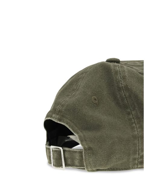 Weekend by Maxmara Green Baseball Cap Washed Cotton