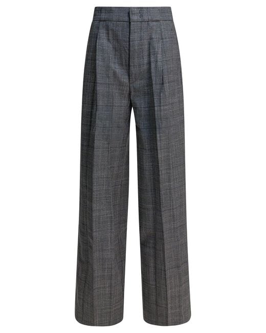 Sa Su Phi Gray Wool Silk Trousers