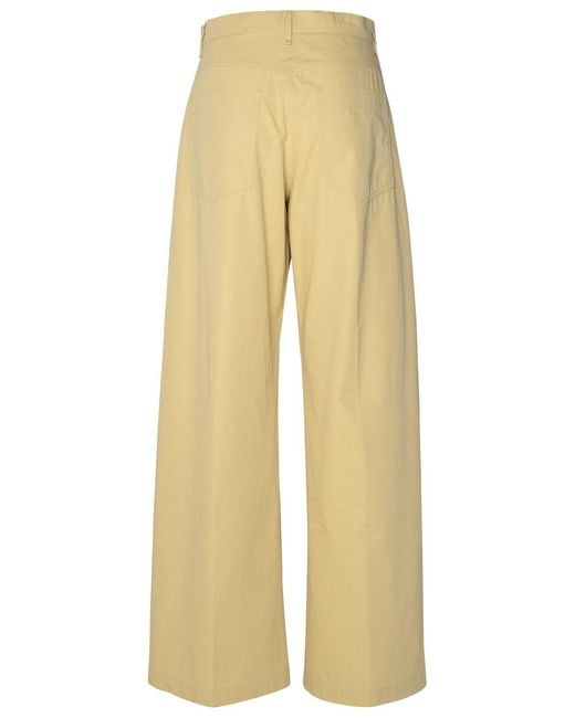 Sportmax Yellow 'Gebe' Cotton Pants