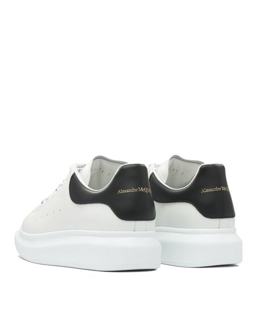 McQueen White Leather Rubber Sneakers