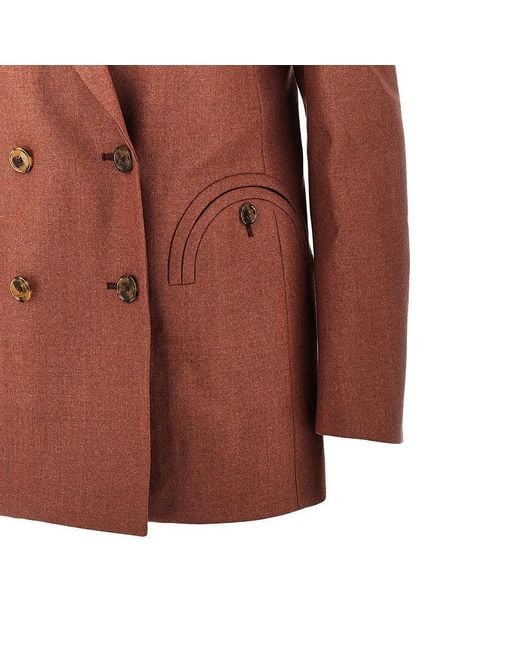 BLAZE Brown 'Everyday' Double-Breasted Jacket