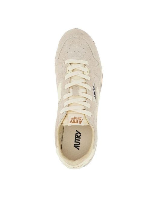 Autry Natural 'Windspin' Suede Leather Sneakers for men