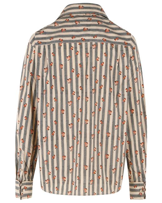 Dries Van Noten Brown 'Cedon' Cotton Shirt for men
