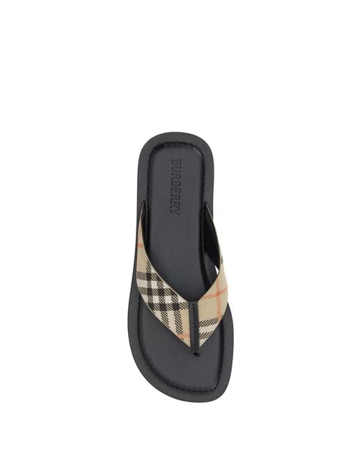 Burberry Metallic Pavilion Check Sandal for men