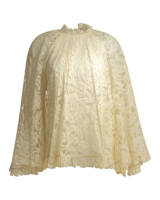 Zimmermann Natural "Angel" Blouse