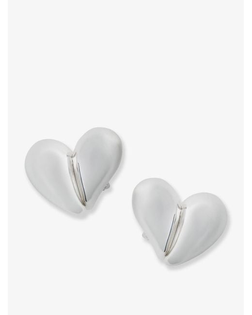 Bottega Veneta White Earrings
