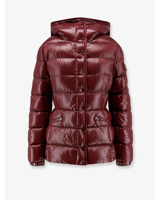 Moncler Red Barante Hooded Down Jacket