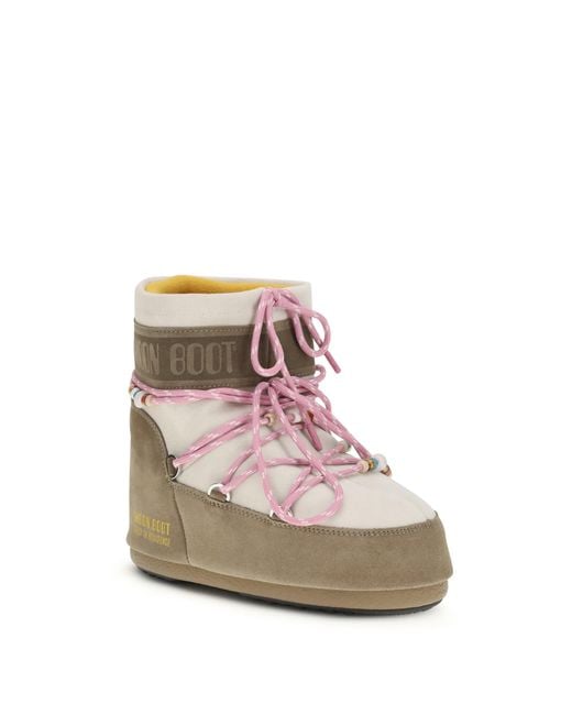 Moon Boot White Boots Icon Low