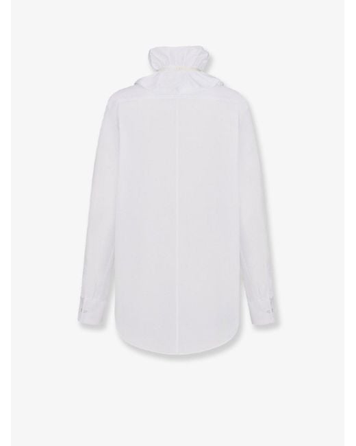 Dior White Dior Cotton Shirt With Removable Detail