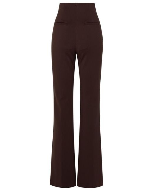 Sportmax Brown Wide Trousers