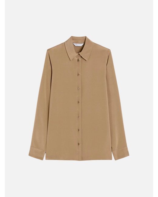 Max Mara Pure Natural "Avion" Silk Shirt