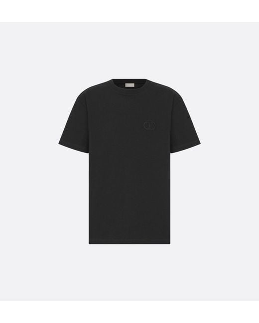 Men's Black Cd Icon Cotton T-Shirt