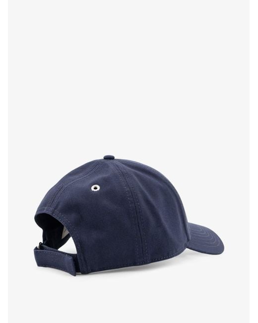 Moncler Blue Cotton Baseball Hat