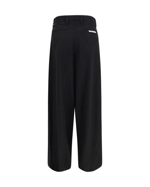 Gcds Black Wide-Leg Tailored Pants