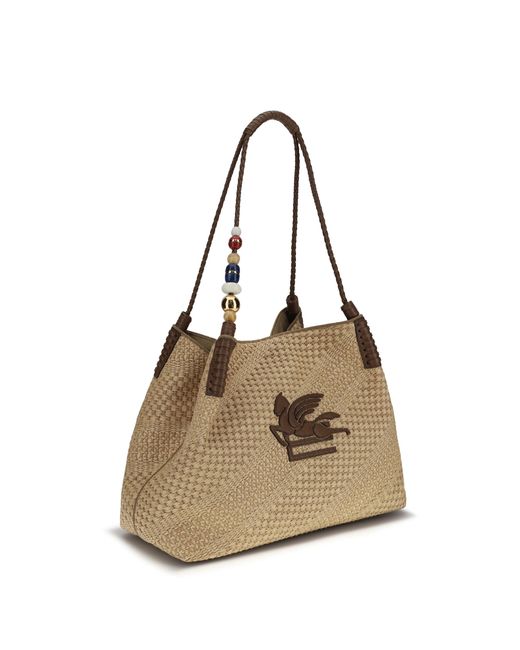 Etro Natural Large Libra Shoulder Bag