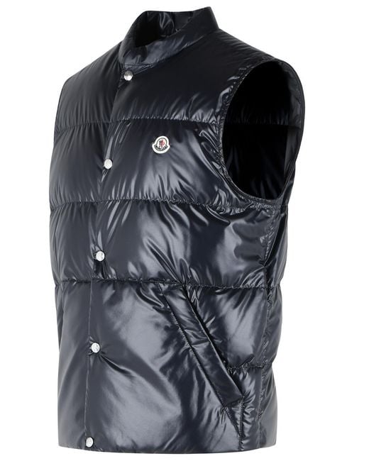 Moncler Black 'Restigo' Polyester Vest for men