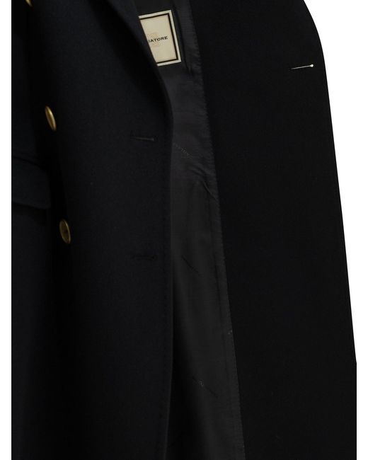 Tagliatore Black "Meryl" Long Coat