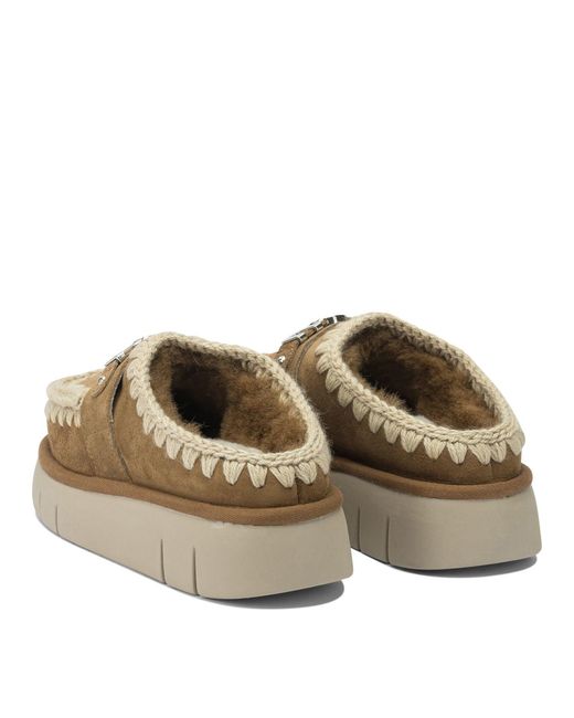 Mou Brown Loafers & Slippers