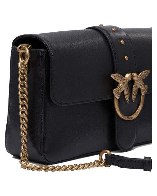 Pinko Black Borsa Morbida A Tracolla "Love Bag"