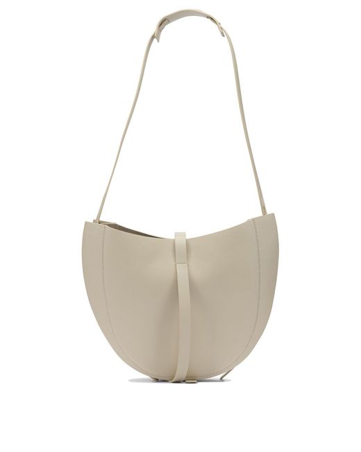 MINOBOSSI White Shoulder Bags Beige