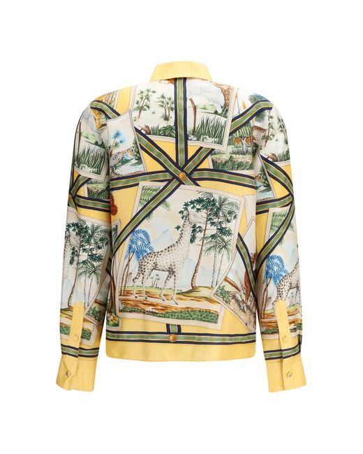 Gucci Metallic Silk Twill Shirt