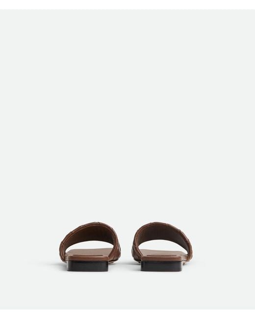 Bottega Veneta Brown "Parco" Mules Flat