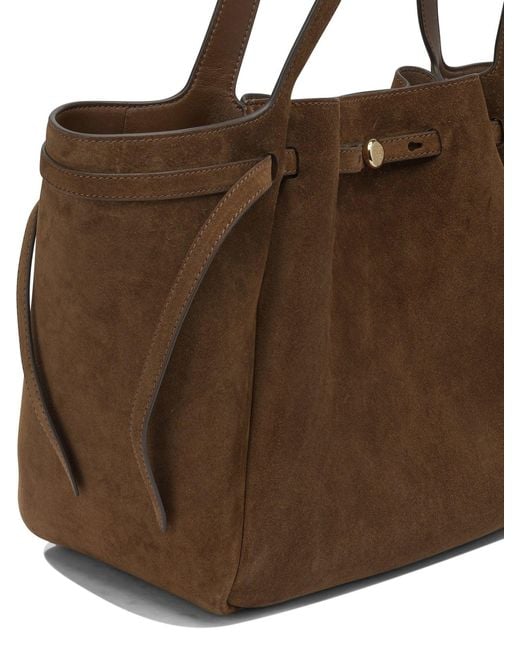 Tory Burch Brown Suede Shoulder Bag