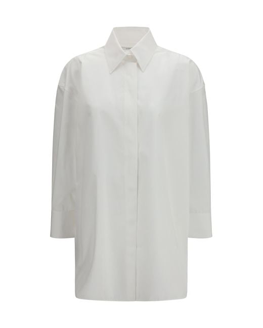 Givenchy White Backless Cotton Shirt