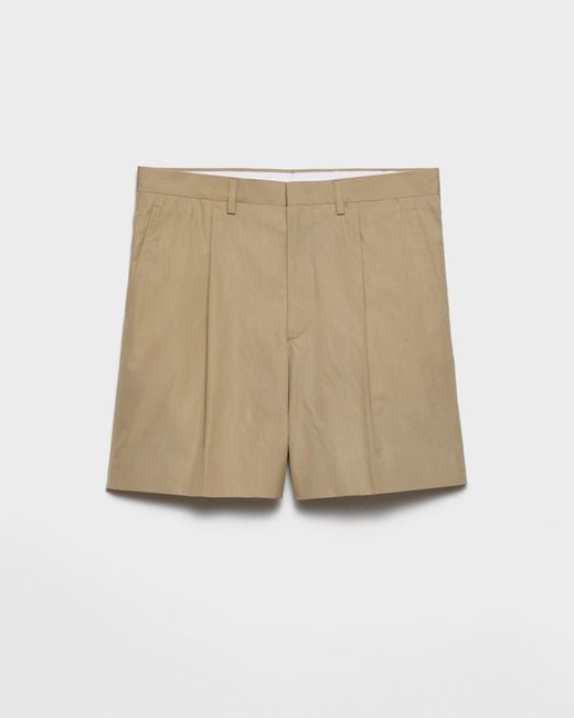 Prada Natural Cotton Shorts for men