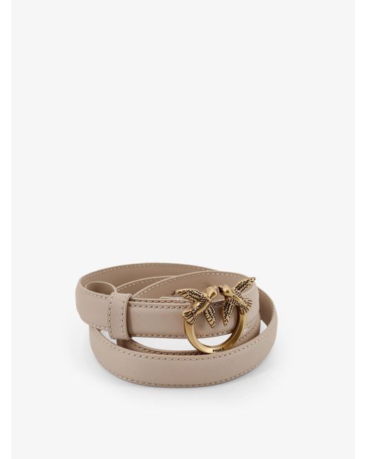 Pinko White Belts Pelle