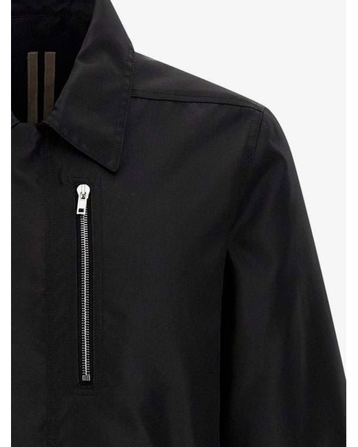 Rick Owens Black Zipped Down Padded Jacket for men