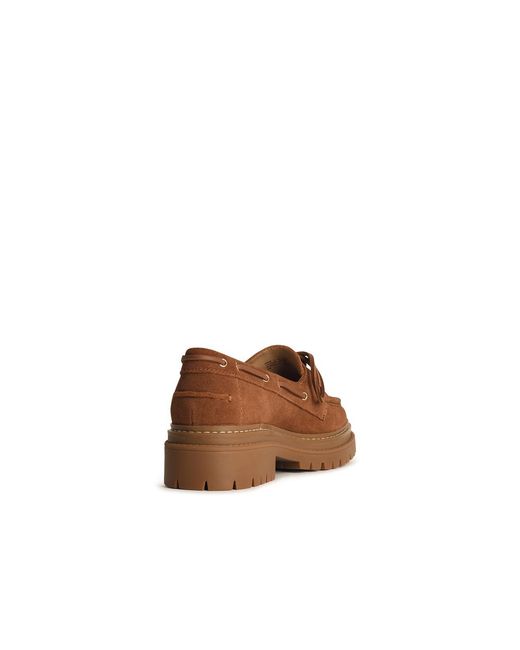 Michael Kors Brown Suede Loafers With Bow