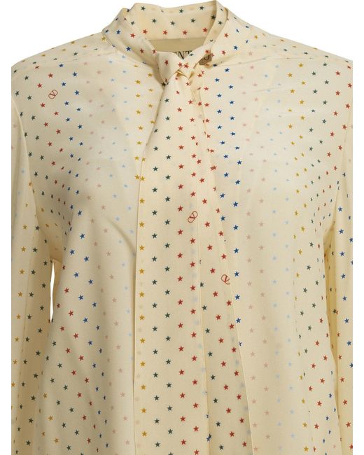 Valentino Natural Starry Casual Shirt