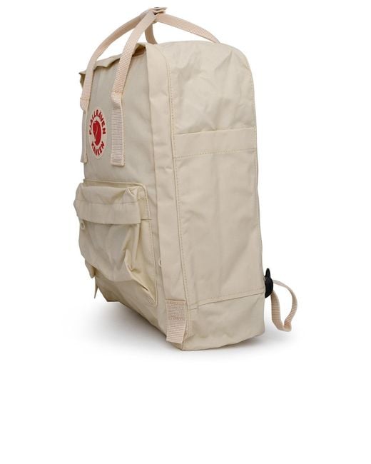 Fjallraven White Kanken Mini Backpack Cream