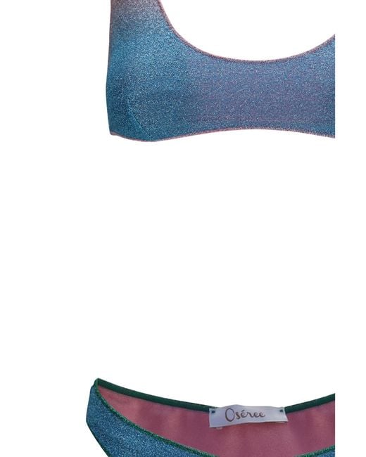 Oseree Blue Lumière Sporty Set Candy Bikini