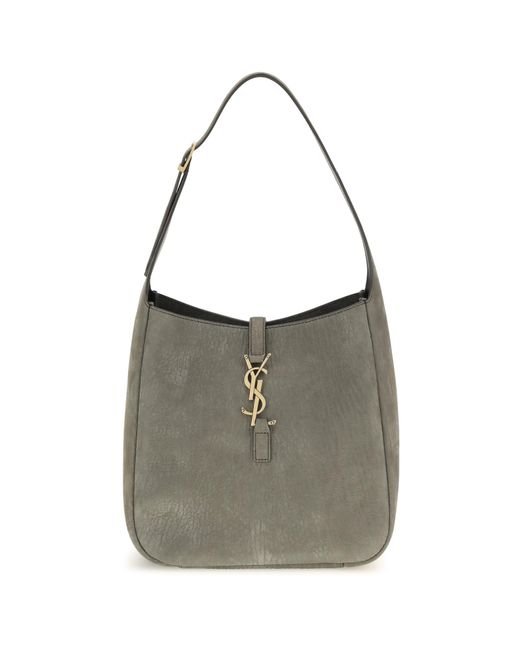 Saint Laurent Gray 5 À 7 Supple Shoulder Bag