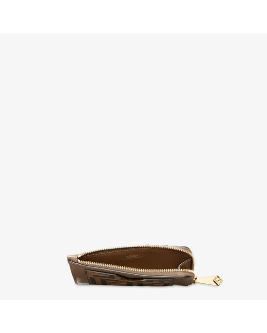 Fendi Brown "Ff Diamonds" Cards Holder for men