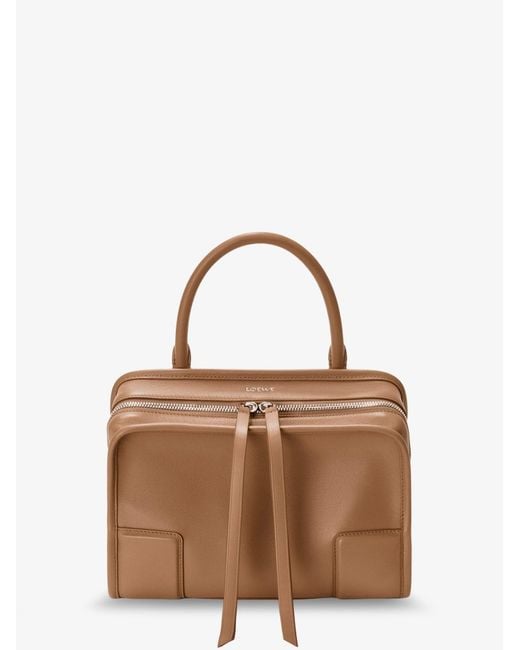Loewe Brown Amazona 180 Leather Handbag