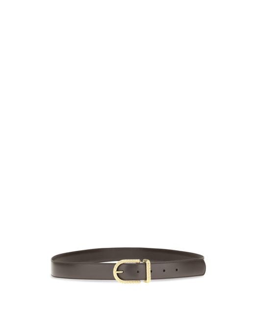 Loro Piana White Belt Inlay Calf Leather Sun