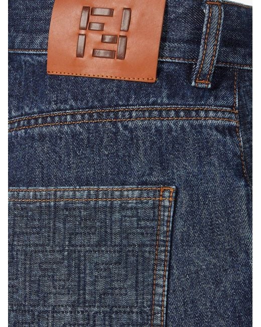 Fendi Blue Denim Shorts
