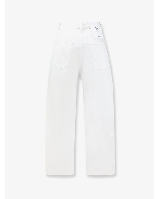 3x1 White Hellen Denim Trousers