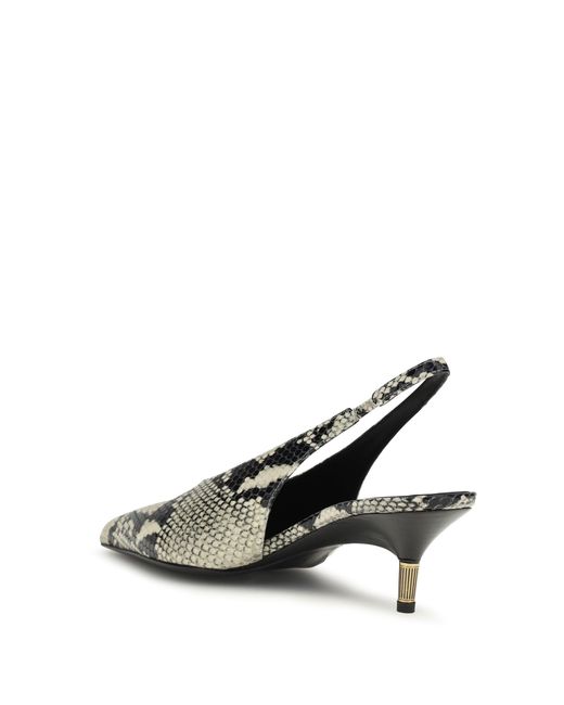 Khaite Metallic Pumps Bella Slingback Calf
