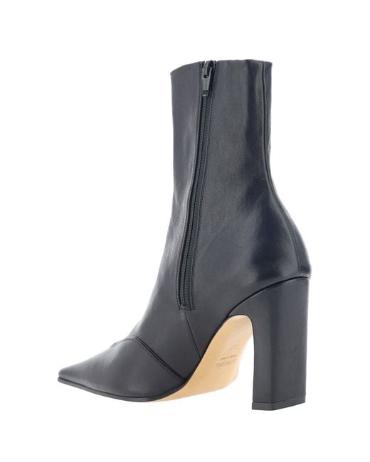Khaite Black Ankle Boots Nevada Leather