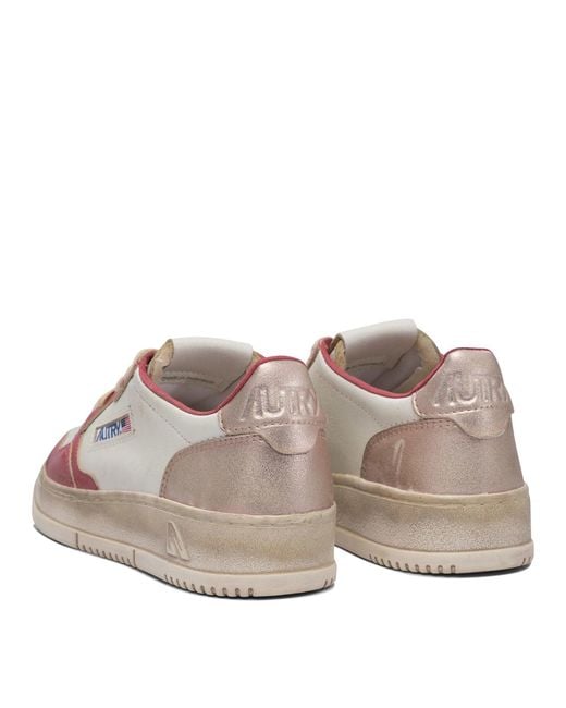 Autry Pink Medalist Sneakers